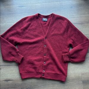 Pendleton Vintage Wool Cardigan Sweater ! Large